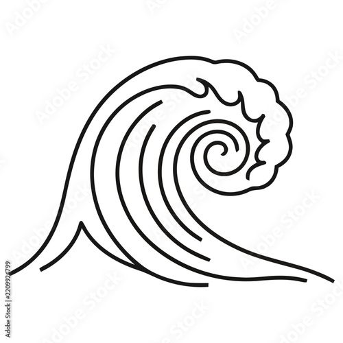 Stylized Wave Illustration