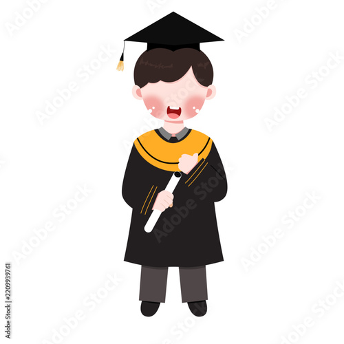 graduate with diploma