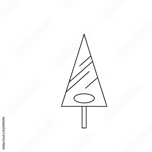 Simple abstract tree icon