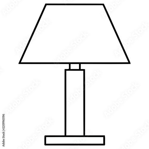 Table lamp outline