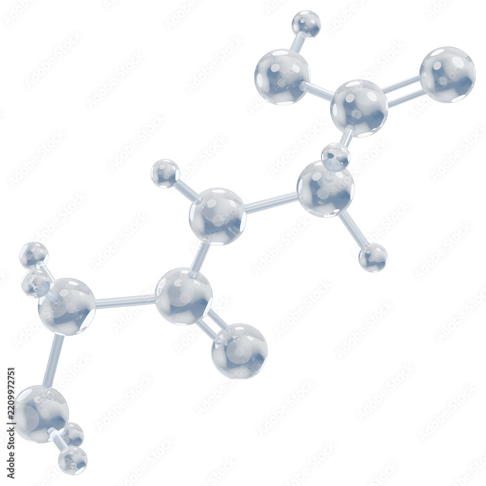 Obraz premium Glycylglycine Molecule 3D Icon