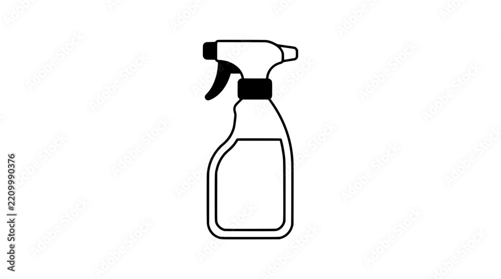 Obraz premium Spray Bottle Cleaning Product Isolated Vector Illustration