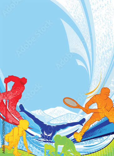 Asean Sport Games  Background Vector. Asean Sports Day Illustration. Graphic Design for the decoration of gift certificates, banners, and flyer
