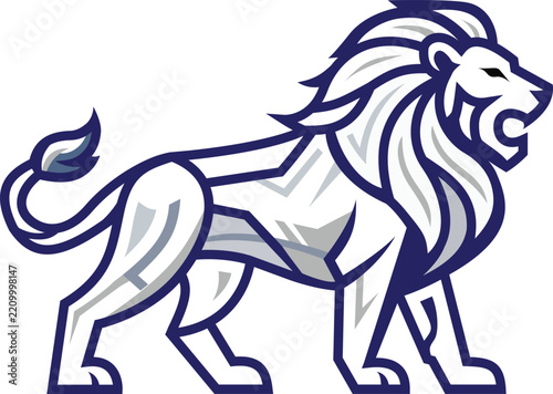 Roaring Lion Mascot Logo