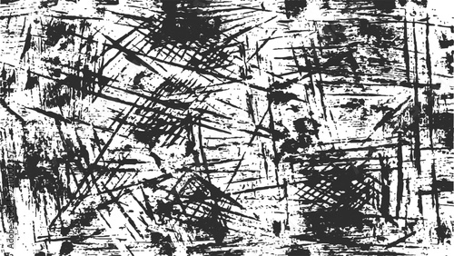 Black and beige abstract grunge background texture with crosshatch design.