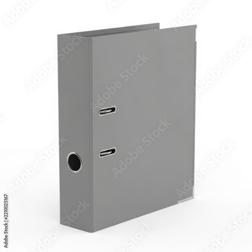 Gray hanging file folder with two pockets