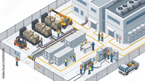 ModernFactoryWorkersOperatingAdvancedIndustrialMachinery.