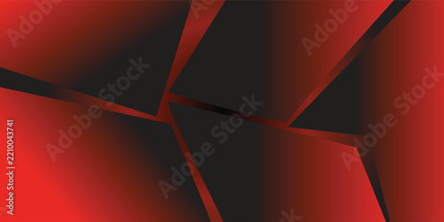 Dynamic Red and Black Geometric Abstract Background.
