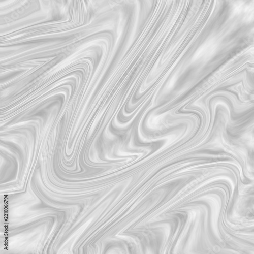 Elegant abstract liquid marble texture with flowing grey and white waves isolated on transparent background