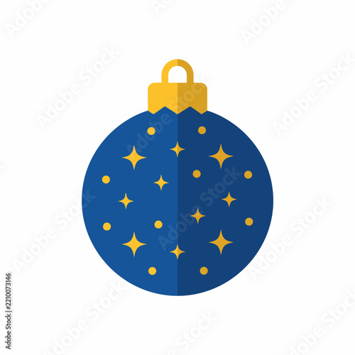 Christmas bauble ball icon AQ