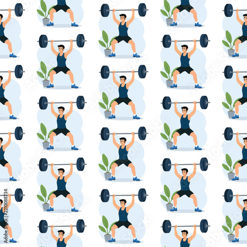Sports & Activities icons pattern illustration