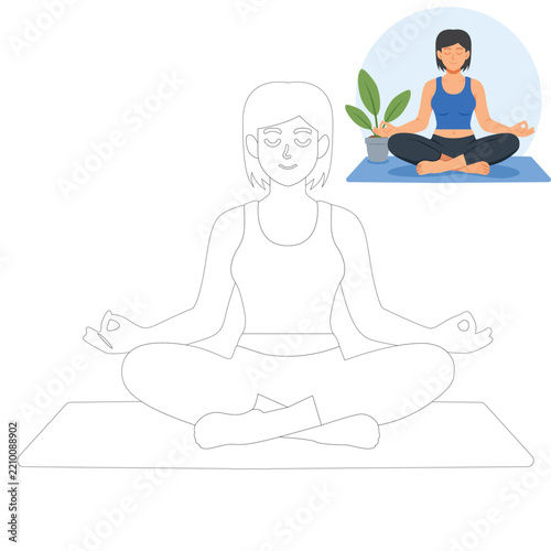 Coloring pages  Sports & Activities illustration