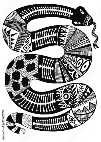 black and white fish