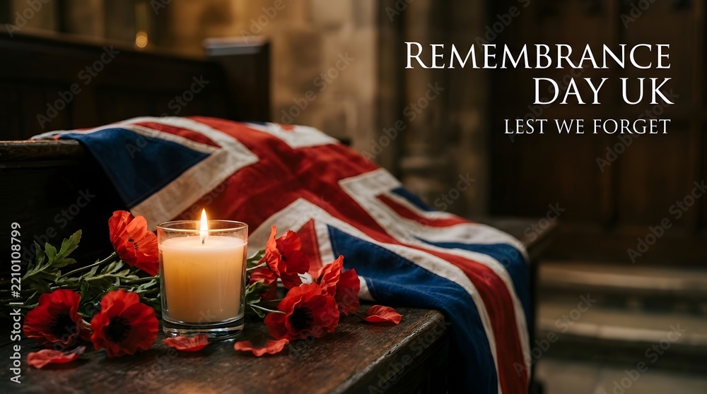 Obraz premium Remembrance day in the uk honoring the fallen reflecting on sacrifice and commemorating the bravery of those who served in past and
