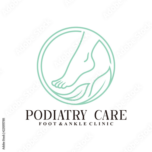 Podiatrist Premium Vector Logo