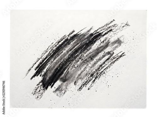 Charcoal sketch strokes