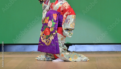 花魁を踊る日本舞踊の踊り手