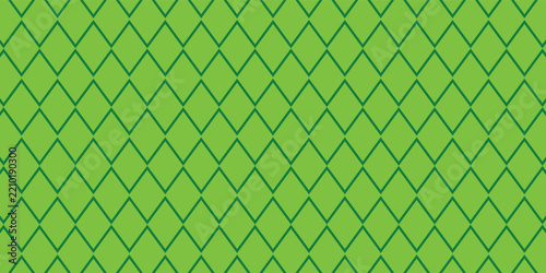 Green Geometric Diamond Pattern Background Seamless Texture with Repeating Lattice Design