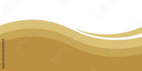 Golden Wave Background With Layered Curves For Elegant Minimal Banner And Website Header