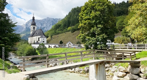 Kirche Pfarrkirche St. Sebastian im Ramsau Berchtesgaden
