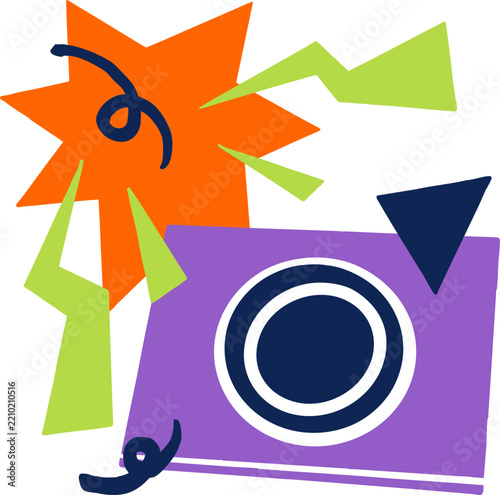 Environment Silhouette Cute Abstract Landscape Colorful Doodle Pop Young Scene 3