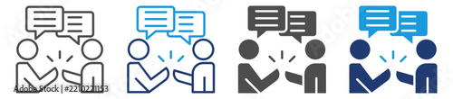 respectful communication multi purpose icon set