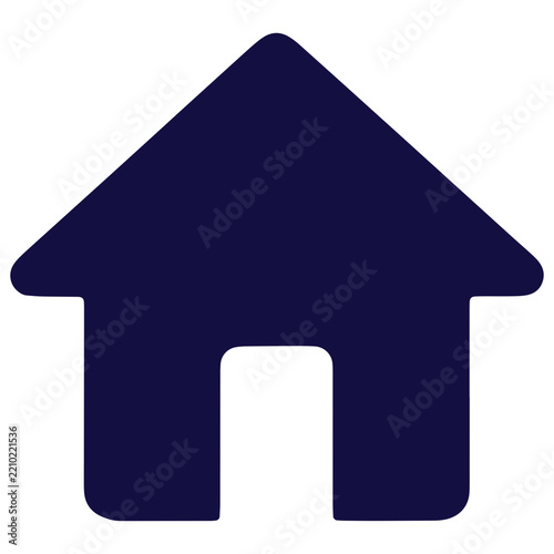 Minimalist home icon for website navigation and user interface design