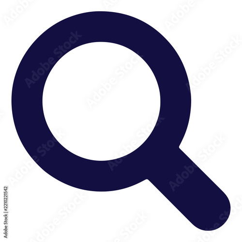 Minimalist search icon vector illustration for user interface design