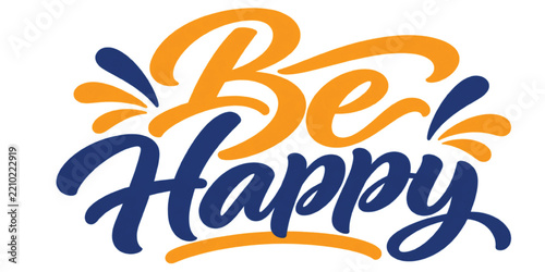 International Happiness Day celebration with colorful hand-lettered