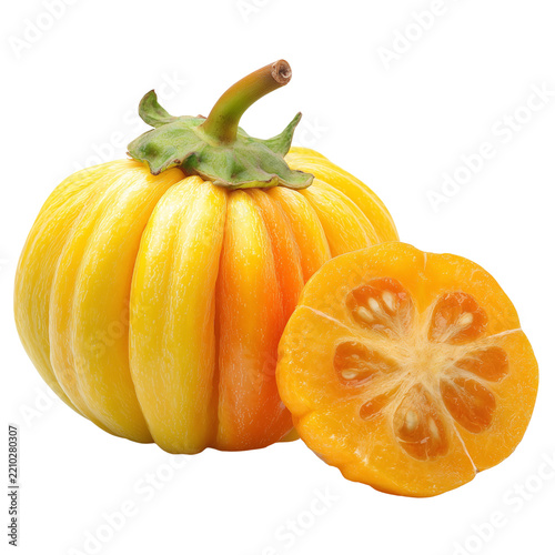 garcinia fruit on transparent png background