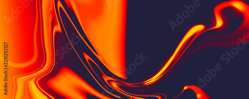Abstract orange liquid wave background
