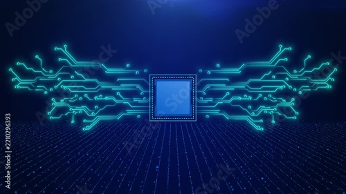 Artificial intelligence processor expanding circuits on digital grid