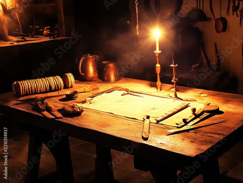 Medieval Merchant Scholar Tools for Cartography Navigation and Trade