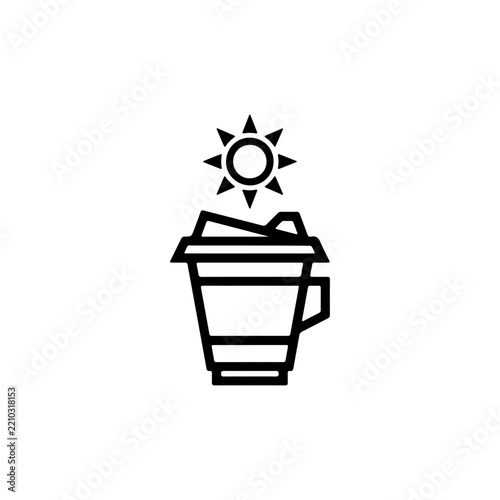 Minimalist Coffee Shop Logo With Creative Coffee Cup Design Vector illustration