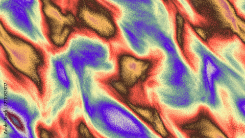 Vivid multicolored abstract pattern of undulating waves