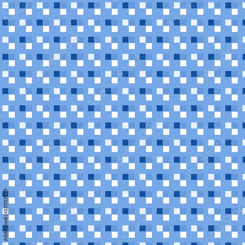 Blue geometric pattern vector graphic with repeating square tile