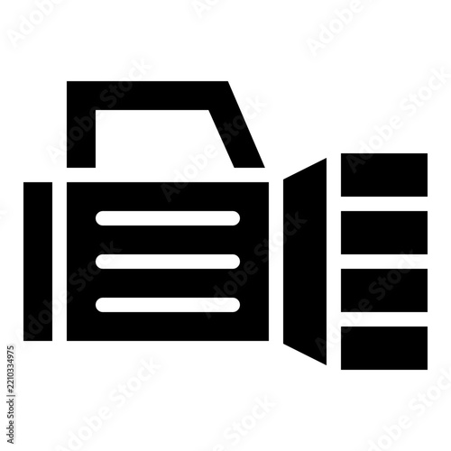 Spotlight icon with solid style