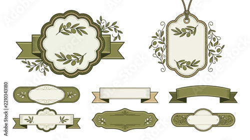 Olive Branch Embellishments: Vintage Labels, Ribbons, Tags, Frames