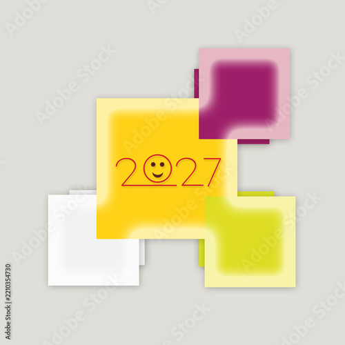 abstract colorful background with 2027