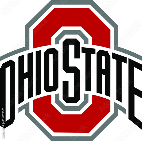 Ohio State Buckeyes Logo SVG, Collegiate Block O and Typography, College Football Cut File