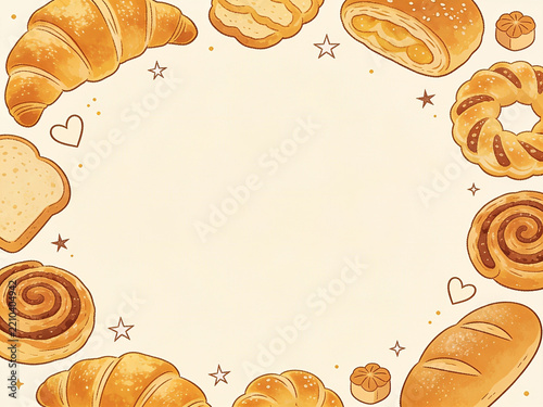 croissant and bread