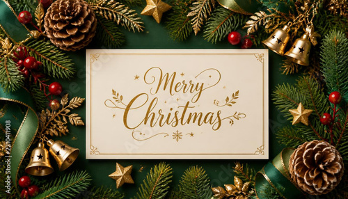 Merry Christmas Holiday Greeting Card