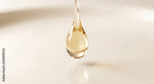 golden water drop