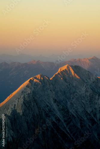 Partenkirchner Dreitorspitze mountain, Garmisch-Partenkirchen, in Bavaria, Germany