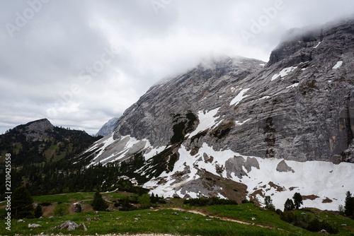Partenkirchner Dreitorspitze mountain, Garmisch-Partenkirchen, in Bavaria, Germany