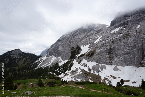 Partenkirchner Dreitorspitze mountain, Garmisch-Partenkirchen, in Bavaria, Germany