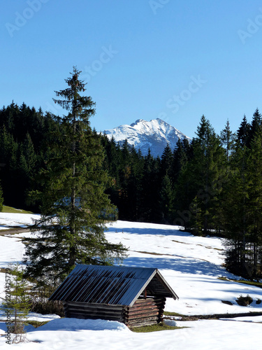 Wamberg mountain, Garmisch-Partenkirchen, in Bavaria, Germany
