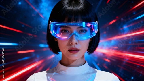 A futuristic - black low-key composition