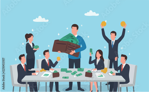 Deadline busy work, time management, team productivity, work efficiency fast speed to complete within time countdown, performance concept, business people riding clock to finish work assignment
