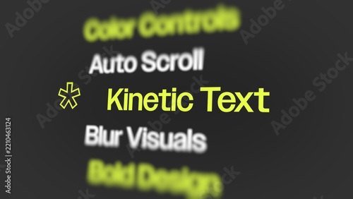 Dynamic Blur List Scroll Text